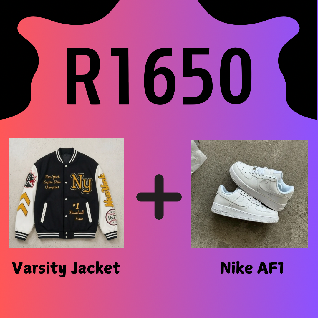 Varsity Jacket + Nike Air Force 1