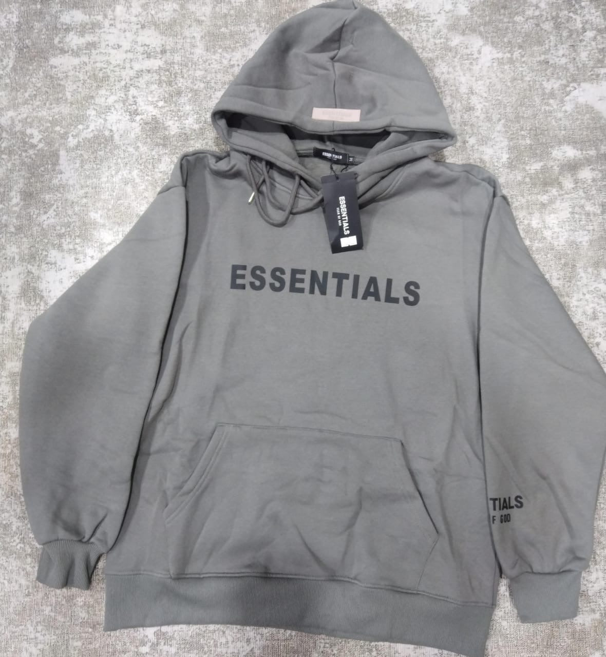 Grey Essentials Hoodie