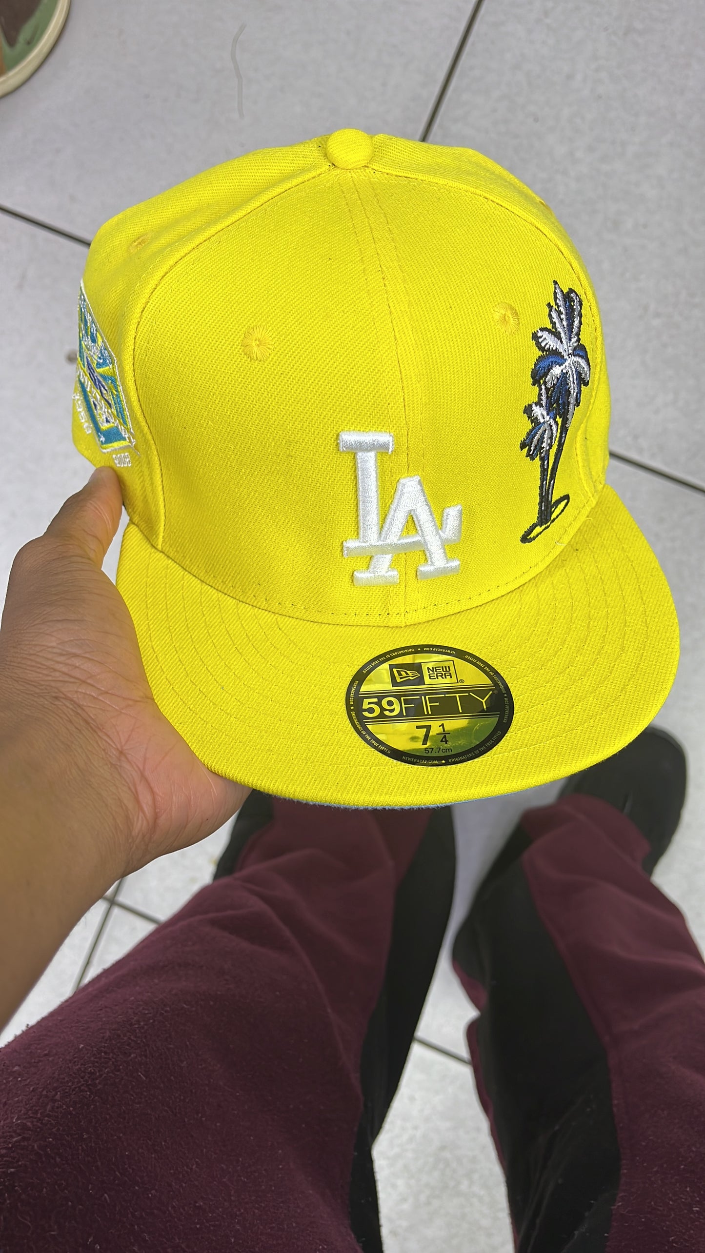 New Era Fitted Yellow LA Palm