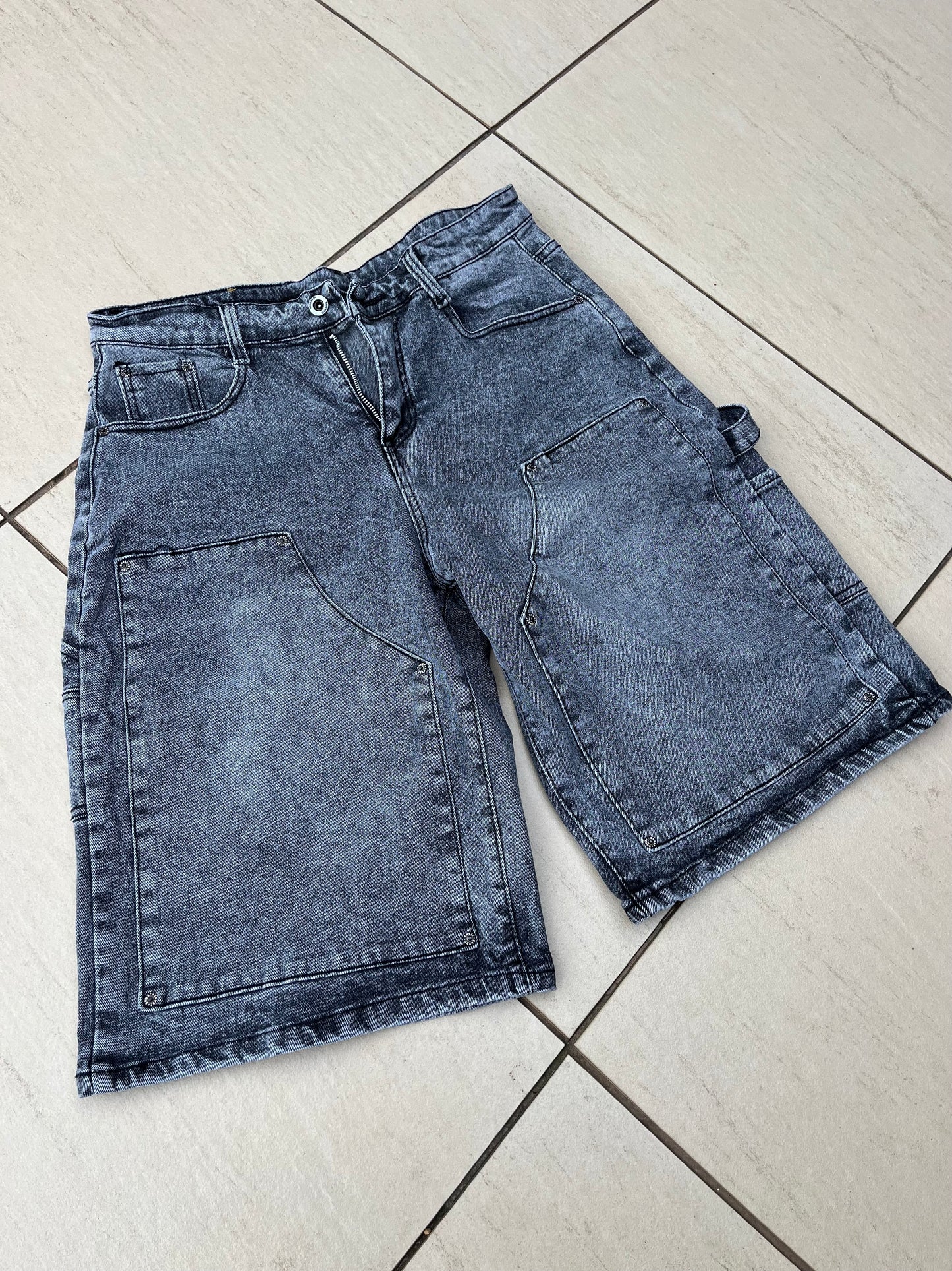 Denim Grey Jorts