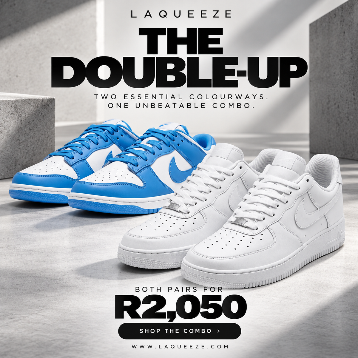 Nike Dunk UNC + FREE Nike AF1