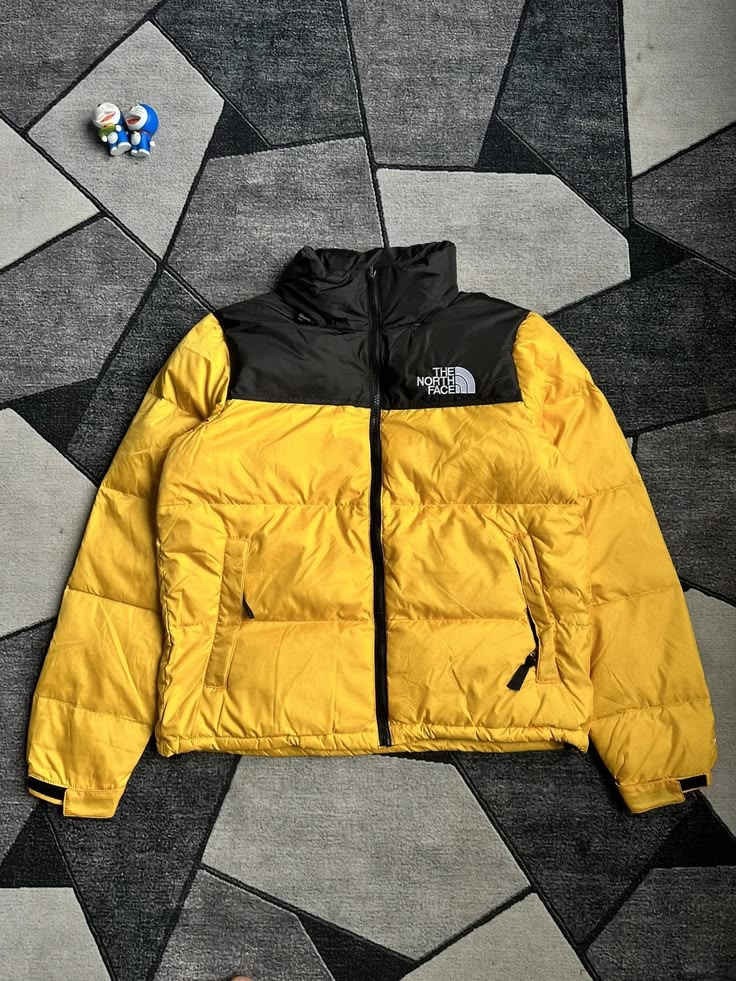 Lightning Yellow North Face 1996 Retro Nuptse Down Puffer Jacket