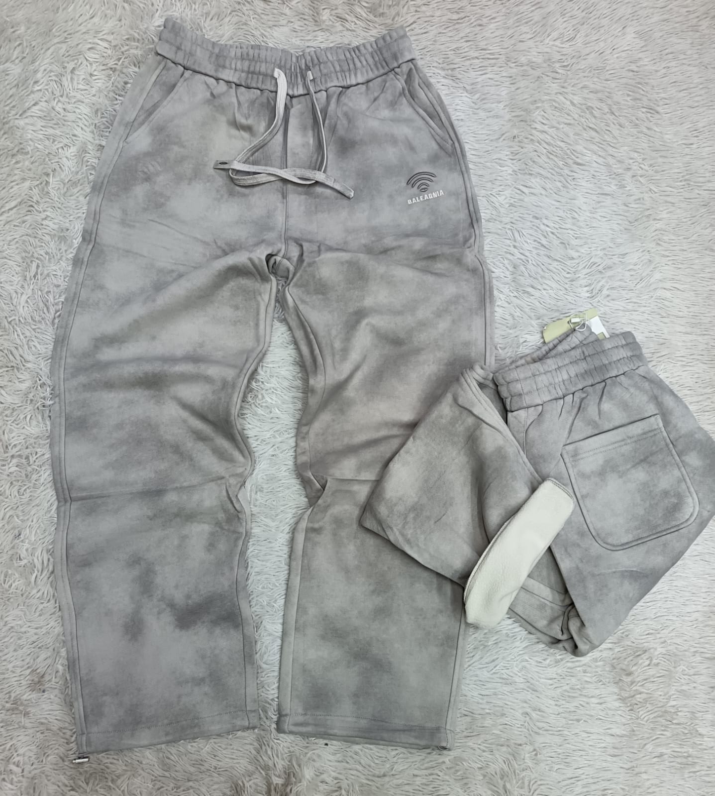 CLOUD ACID WASH SWEATPANTS IN VINTAGE ICE