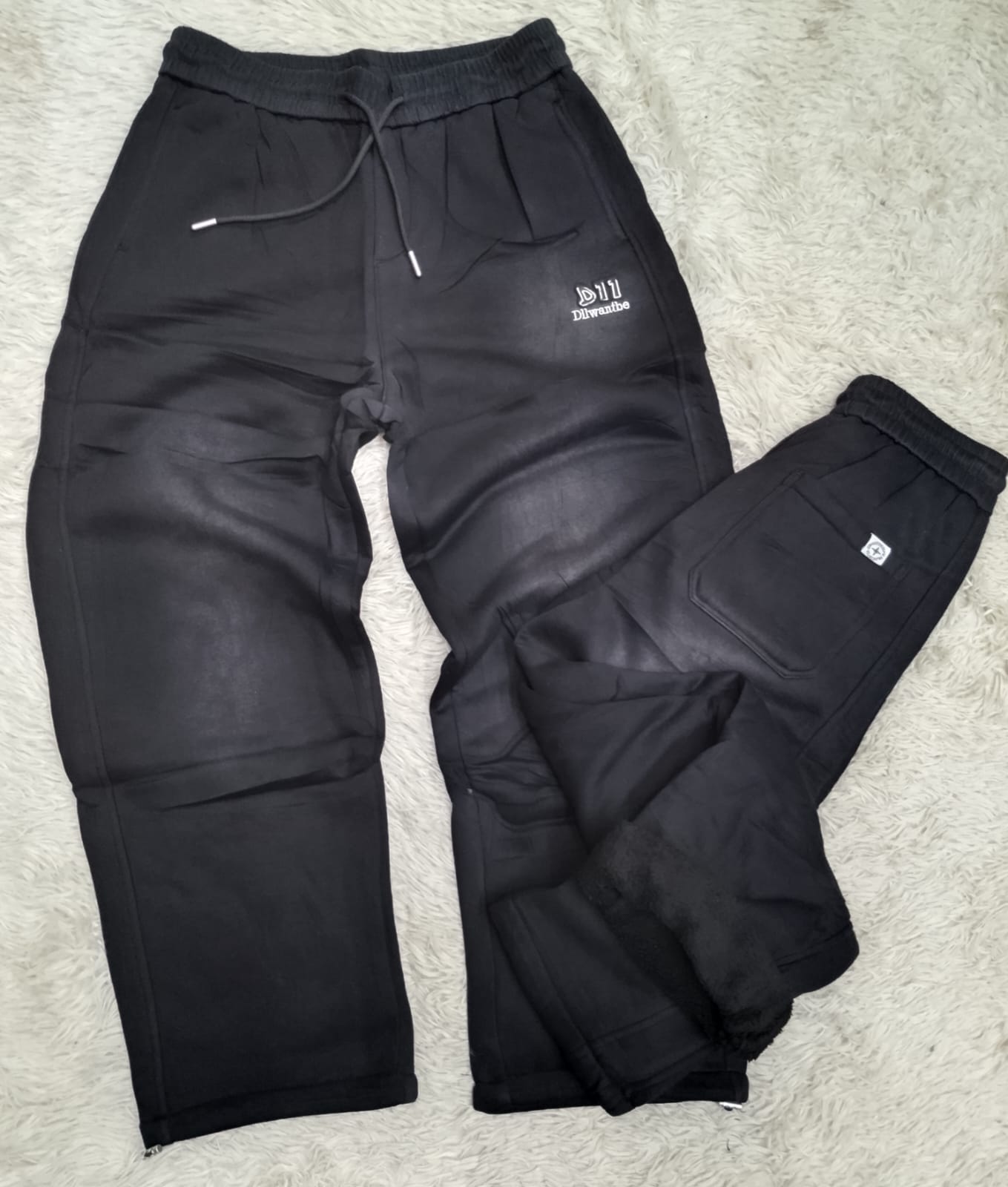 RECON WASHED FLEECE PANTS IN SUN-FADED BLACK
