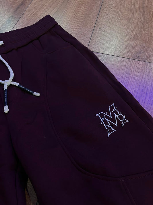 MAROON RECON MULTI-PANEL SWEATPANTS