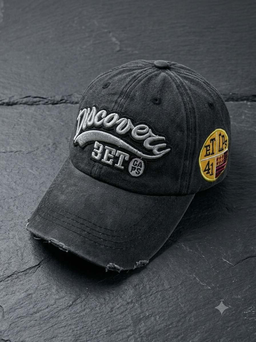 Discovery BET Crest Wash Cap – Charcoal