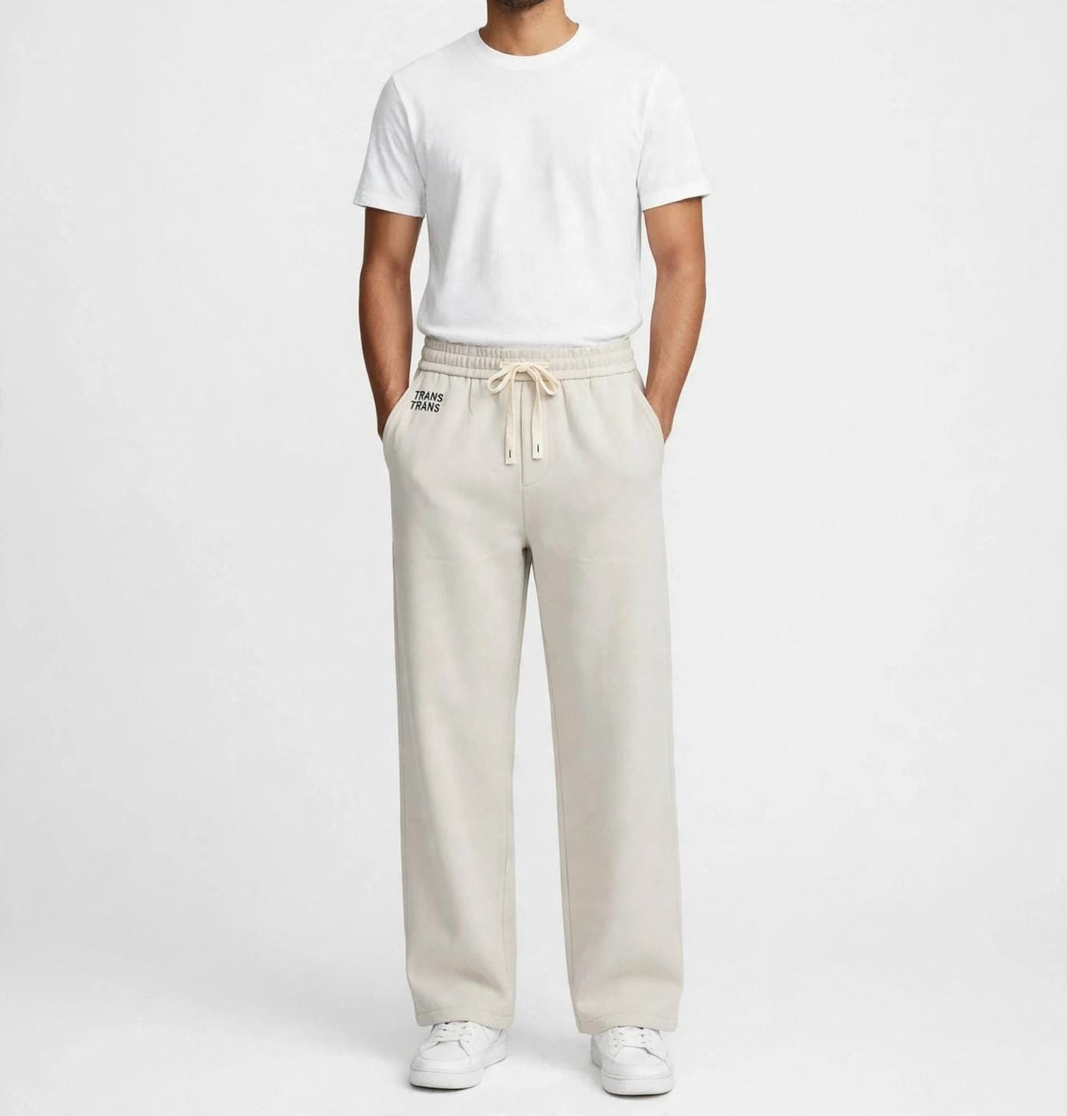 ESSENTIAL TYPOGRAPHY SWEATPANTS IN OATMEAL