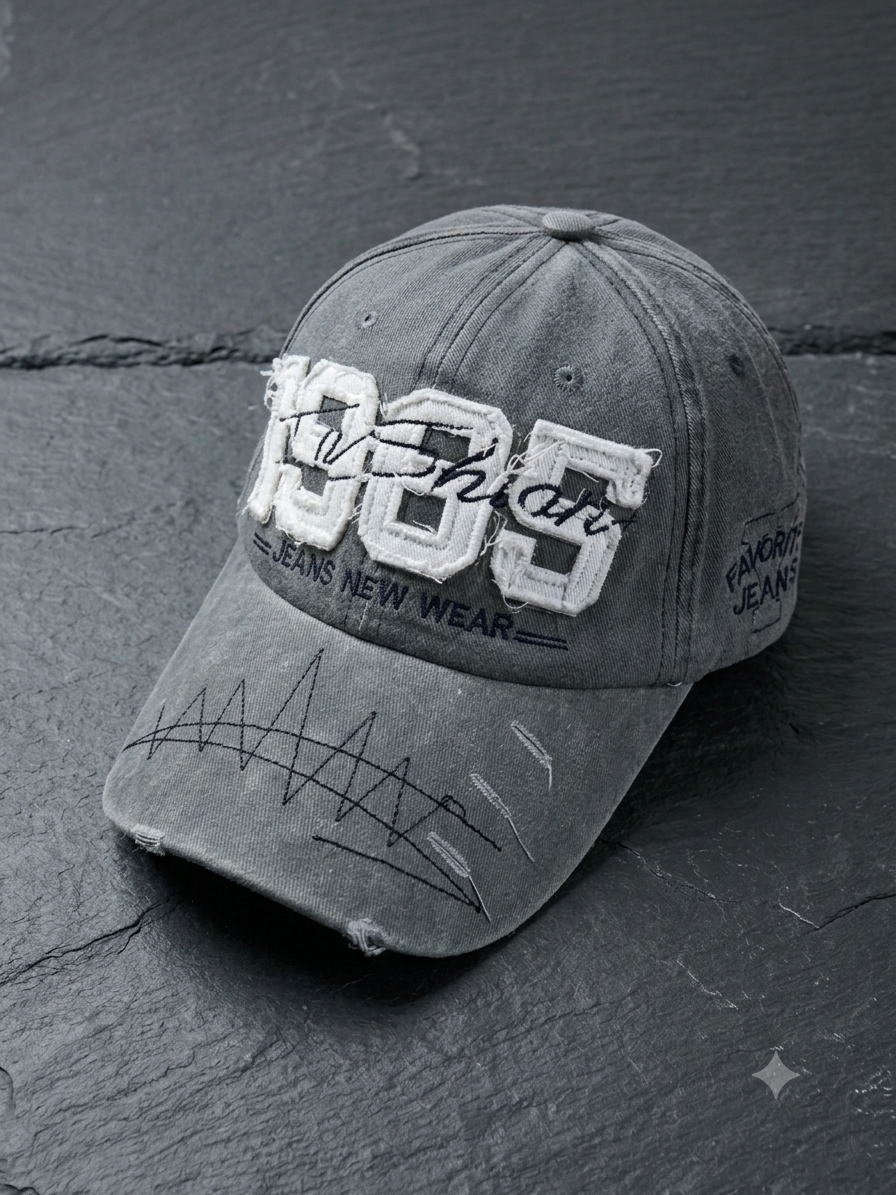 1985 Vintage Patchwork Denim Cap