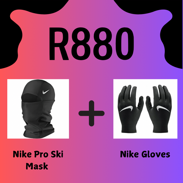 Nike Ski Mask + Nike Gloves