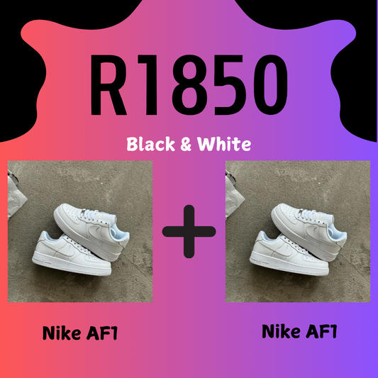 2 Nike Air Force 1 Combo