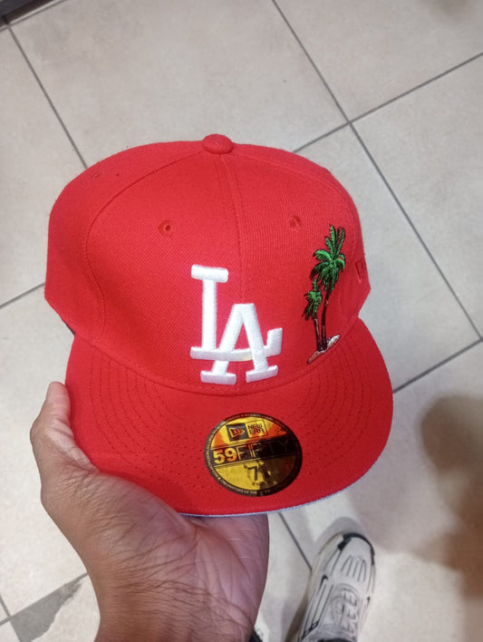 New Era Fitted La “Red Palm”