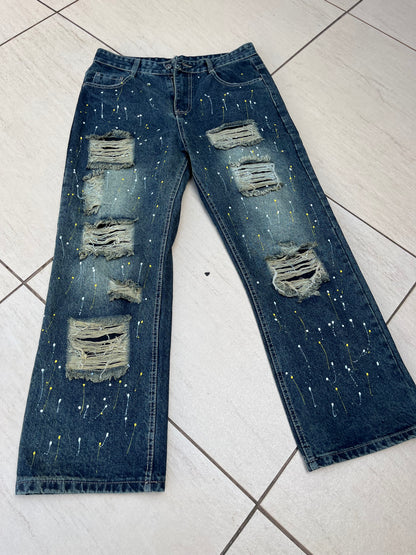 Graffiti Denim Jeans