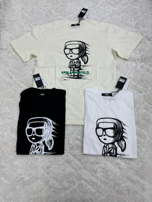 Karl Lagerfield Face  T-shirt