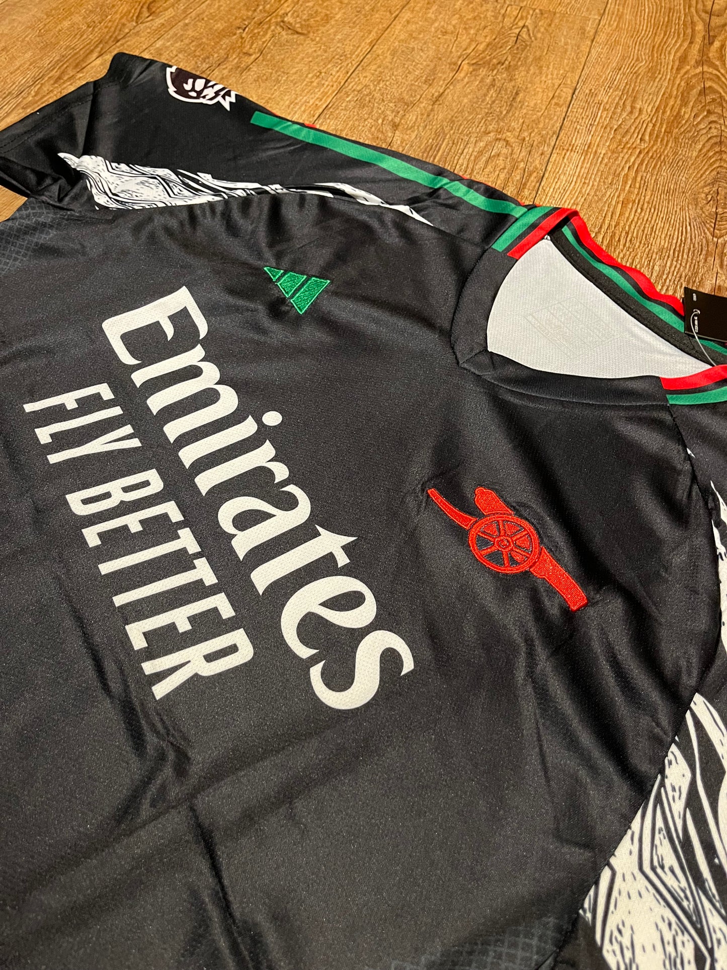 Arsenal away soccer jersey