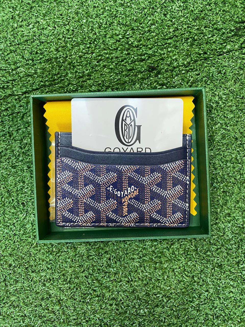 Goyard Card Holder “Navy”