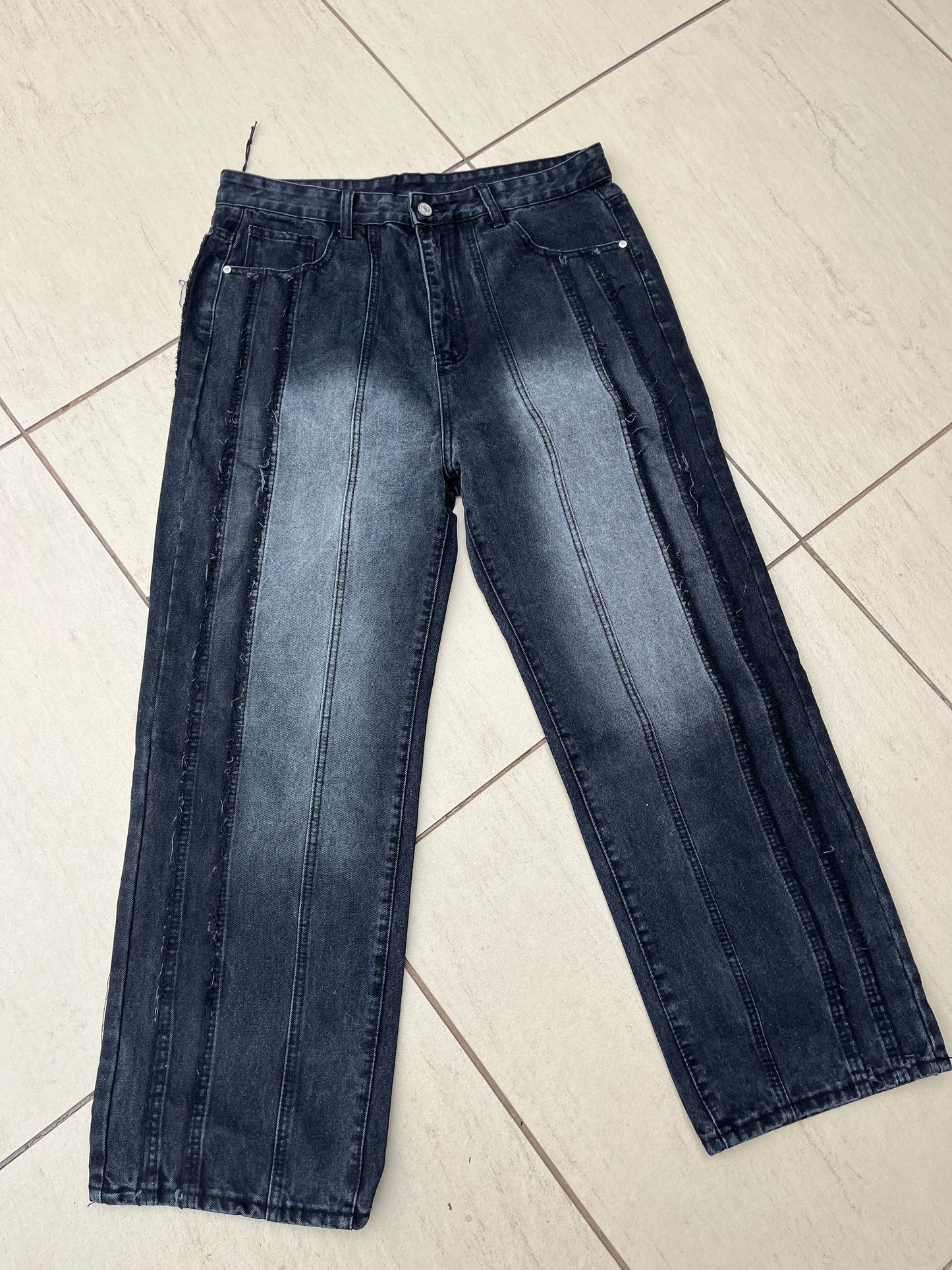 Stonewashed Denim Jeans
