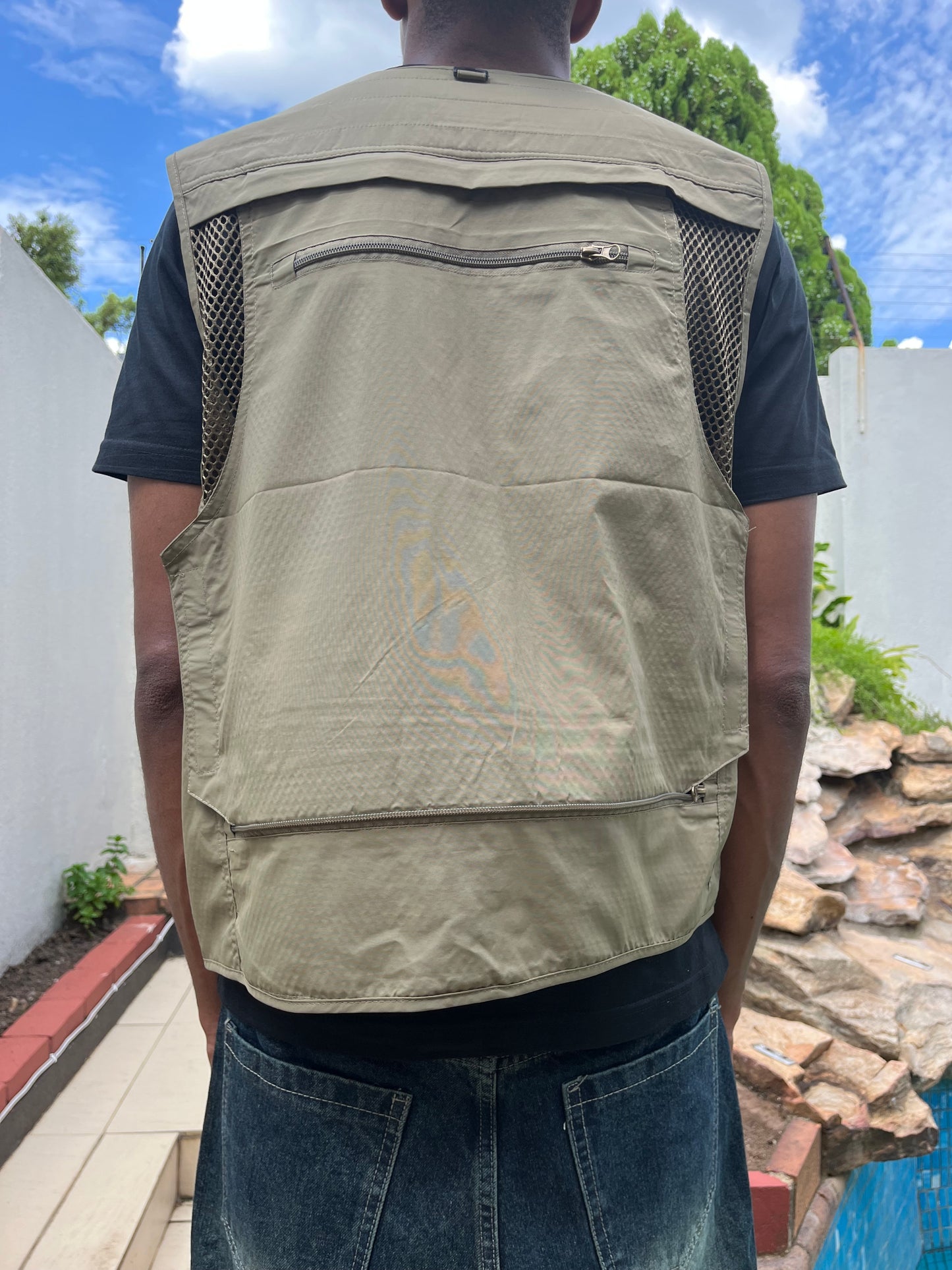 Beige Utility Vest