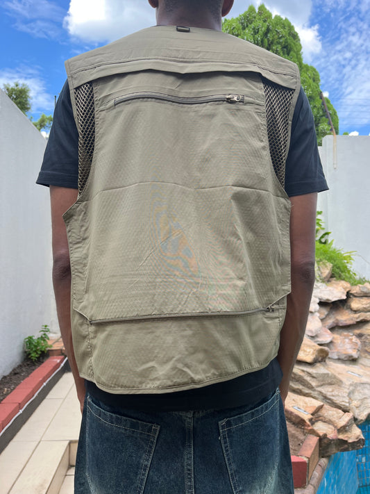 Beige Utility Vest
