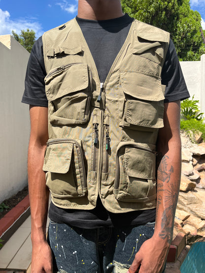 Beige Utility Vest