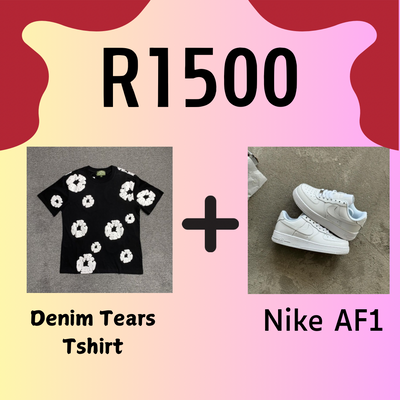 Denim Tears T-shirt + Nike AF1