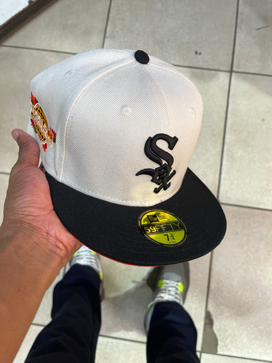 New Era Fitted Sox “Black/White”