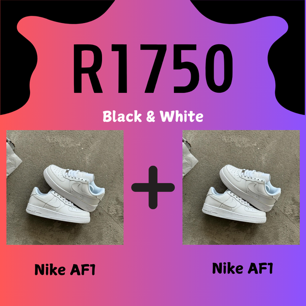 2 Nike Air Force 1 Combo