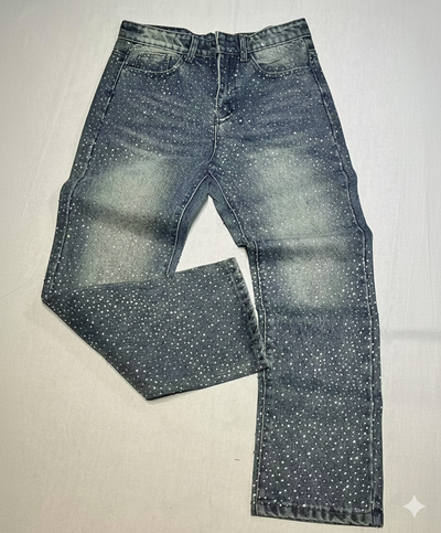 Denim Rhinestone Jeans