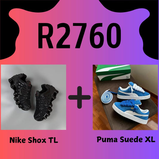 Nike Shox TL + Puma Suede