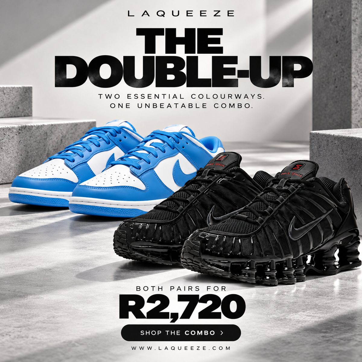 Nike Dunk  + Nike Shox TL