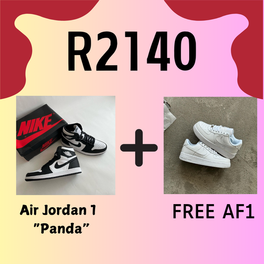 Jordan 1 Panda + FREE Nike AF1