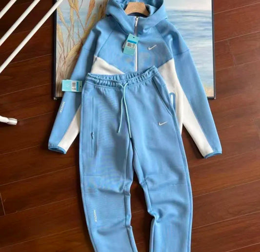 Nike x NOCTA Tech Fleece Hooded Tracksuit – Baby Blue/White