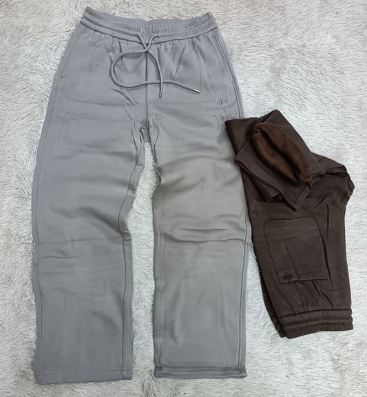 ESSENTIALS OVERSZ HEAVY SWEATPANTS IN SLATE