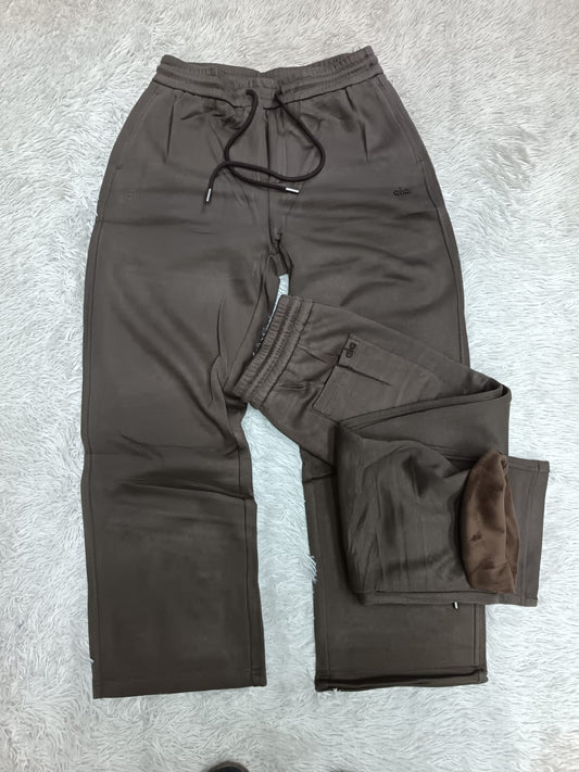 ESSENTIALS OVERSZ HEAVY SWEATPANTS IN ESPRESSO
