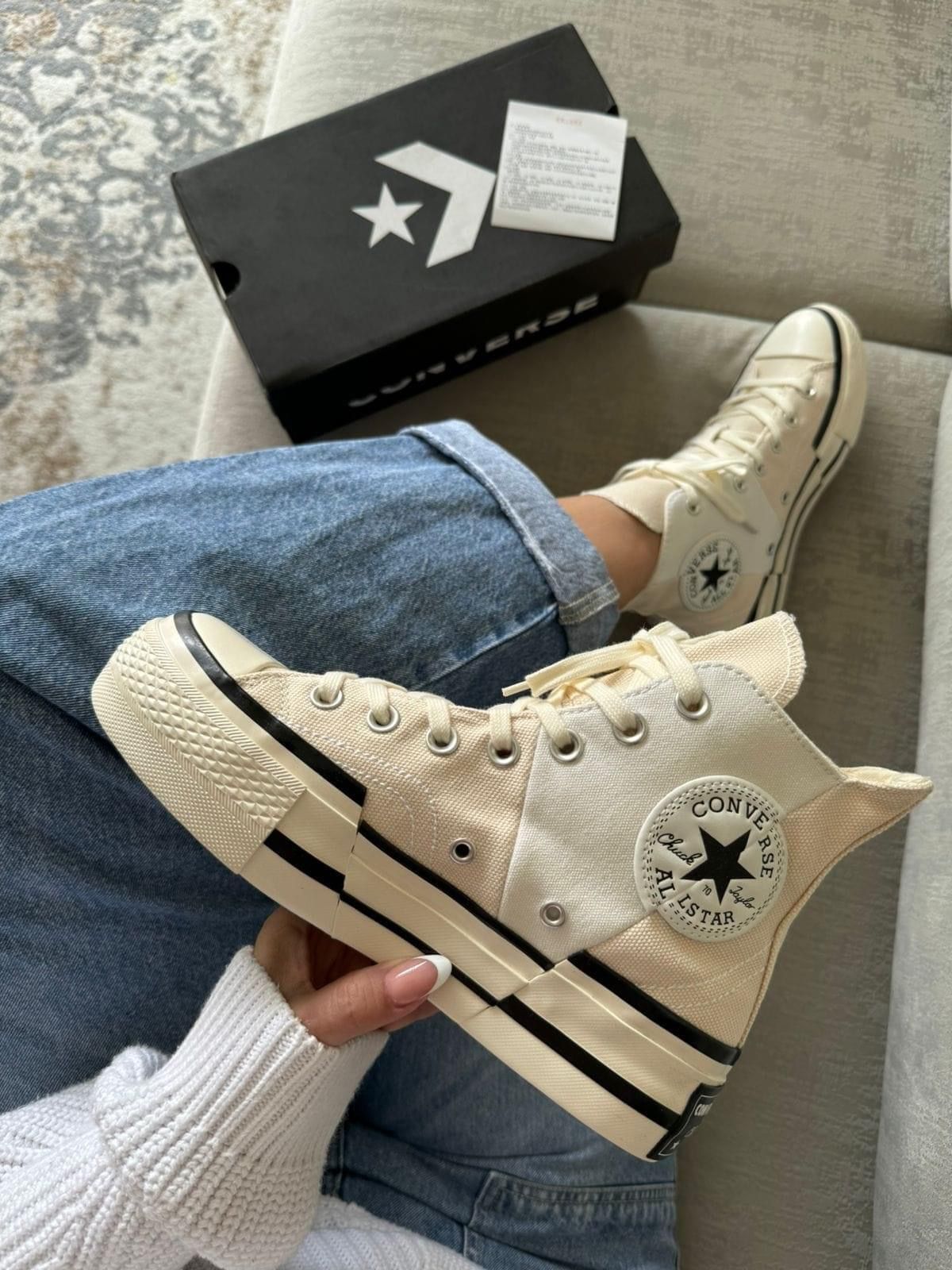 Converse Chuck Taylor All Star 70 Hi Cream/White