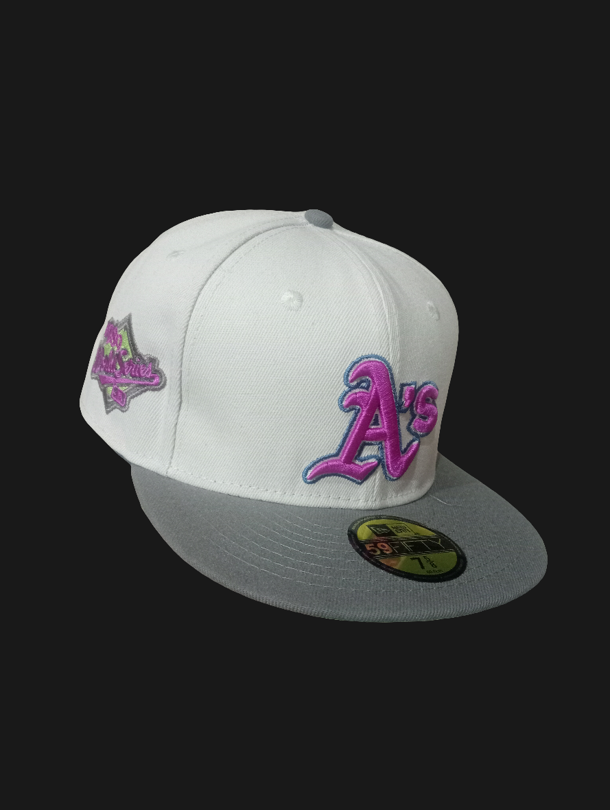 New Era Fitted Cap "White/Purple"