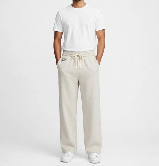 ESSENTIAL TYPOGRAPHY SWEATPANTS IN OATMEAL