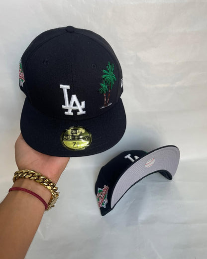 New Era Fitted "LA Palm Black"