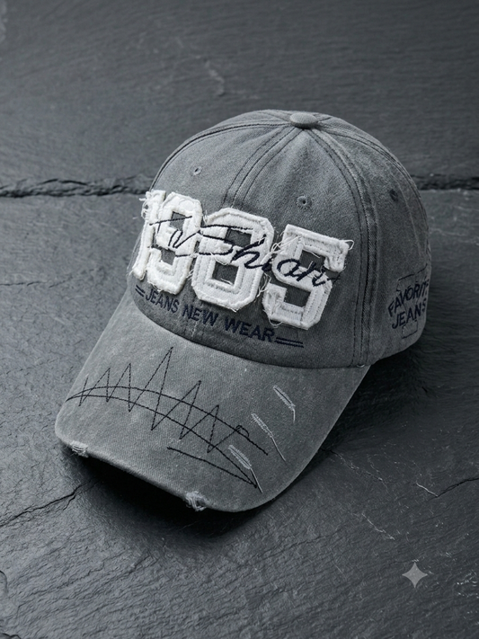 1985 Vintage Patchwork Denim Cap